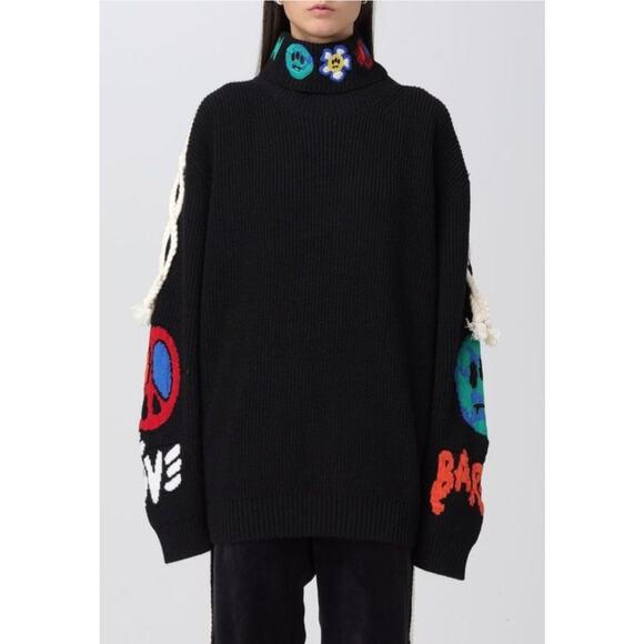 Barrow Sweaters - Barrow Logo-Embroidered Wool-Blend Jumper Sweater Unisex Size Small NWT